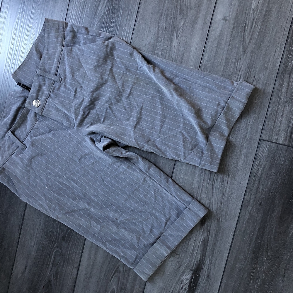 Pinstripe gray shorts rocker style sz 9.